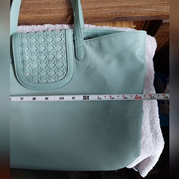 Danielle Nicole Light Mint Green Tote Shoulder Bag - Picture 13 of 16